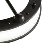 Meyda Lighting Anillo 42" LED Brushed Blackened Steel Gemini Island Pendant Light With Frosted Clear Statuario Idalight Shade