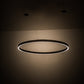 Meyda Lighting Anillo 48" LED China Mahogany Bronze Halo Pendant Light With White Statuario Idalight Shade