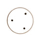 Meyda Lighting Anillo 48" LED China Mahogany Bronze Halo Pendant Light With White Statuario Idalight Shade