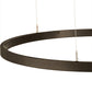 Meyda Lighting Anillo 48" LED China Mahogany Bronze Halo Pendant Light With White Statuario Idalight Shade