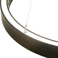 Meyda Lighting Anillo 48" LED Timeless Bronze Halo Pendant Light With White Statuario Idalight Shade
