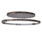 Meyda Lighting Anillo 49" LED Bronze Metallic Pendant Light With White Statuario Idalight Shade