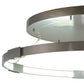 Meyda Lighting Anillo 49" LED Bronze Metallic Pendant Light With White Statuario Idalight Shade