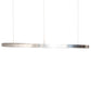 Meyda Lighting Anillo 60" Extreme Chrome Halo Pendant Light With White Statuario Idalight Shade
