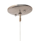 Meyda Lighting Anillo 60" Extreme Chrome Halo Pendant Light With White Statuario Idalight Shade