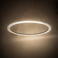 Meyda Lighting Anillo 60" LED Nickel Pendant Light With Frosted Clear Contrail Mist Idalight Shade Glass
