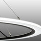 Meyda Lighting Anillo 60" LED Solar Black Pendant Light With White Contrail Mist Idalight Shade