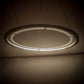 Meyda Lighting Anillo 63" LED Aged Steel Pendant Light With Frosted Clear Crystal Idalight Shade