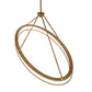 Meyda Lighting Anillo 64" LED Gold Matte Gemini Island Pendant Light With White Statuario Idalight Shade