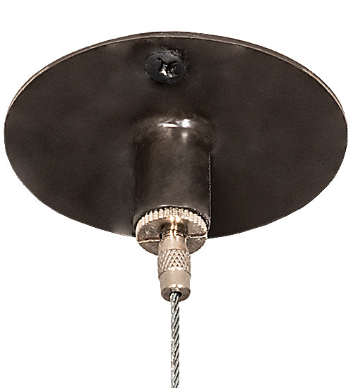 Meyda Lighting Anillo 87" 4-Ring LED Timeless Bronze Pendant Light With White Statuario Idalight Shade