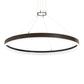 Meyda Lighting Anillo Apollonia 60" LED Timeless Bronze Pendant Light With Contrail Mist Idalight Shade