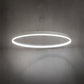Meyda Lighting Anillo Apollonia 72 LED Matte White Pendant Light With White Contrail Mist Idalight Shade
