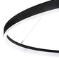 Meyda Lighting Anillo Apollonia 84" LED Textured Black Pendant Light With Frosted Clear Contrail Mist Idalight Shade