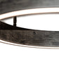 Meyda Lighting Anillo Halo 16" LED Florence Walnut Pendant Light With White Statuario Idalight Shade
