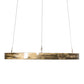 Meyda Lighting Anillo Halo 24" LED Brass Tint Pendant Light With White Statuario Idalight Shade