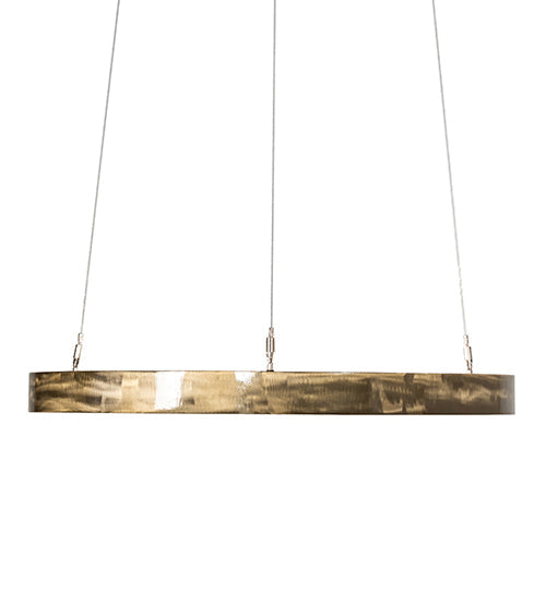 Meyda Lighting Anillo Halo 24" LED Brass Tint Pendant Light With White Statuario Idalight Shade