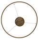 Meyda Lighting Anillo Halo 24" LED Brass Tint Pendant Light With White Statuario Idalight Shade