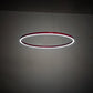 Meyda Lighting Anillo Halo 32" White Pendant Light With Ruby & White Statuario Idalight Shade