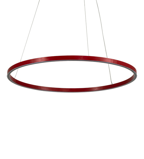 Meyda Lighting Anillo Halo 32" White Pendant Light With Ruby & White Statuario Idalight Shade