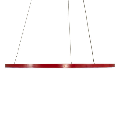 Meyda Lighting Anillo Halo 32" White Pendant Light With Ruby & White Statuario Idalight Shade