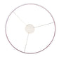 Meyda Lighting Anillo Halo 32" White Pendant Light With Ruby & White Statuario Idalight Shade