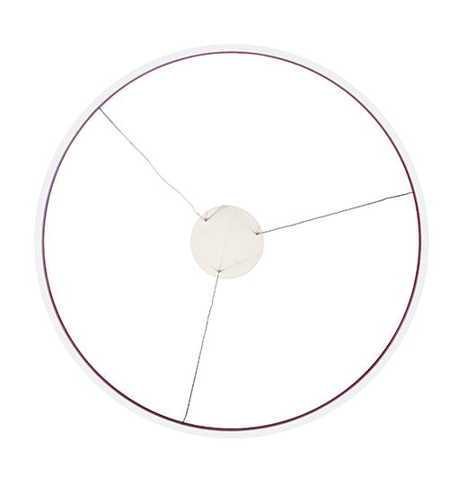 Meyda Lighting Anillo Halo 32" White Pendant Light With Ruby & White Statuario Idalight Shade