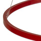 Meyda Lighting Anillo Halo 32" White Pendant Light With Ruby & White Statuario Idalight Shade