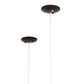 Meyda Lighting Anillo Halo 36" LED Textured Black Pendant Light With White Statuario Idalight Shade