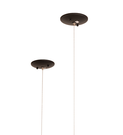 Meyda Lighting Anillo Halo 36" LED Textured Black Pendant Light With White Statuario Idalight Shade