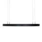 Meyda Lighting Anillo Halo 36" LED Textured Black Pendant Light With White Statuario Idalight Shade