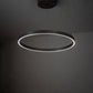 Meyda Lighting Anillo Halo 36" Nickel Pendant Light With White Statuario Idalight Shade