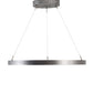 Meyda Lighting Anillo Halo 36" Nickel Pendant Light With White Statuario Idalight Shade