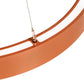 Meyda Lighting Anillo Halo 40" LED Copper Metallic Pendant Light With White Statuario Idalight Shade