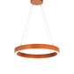 Meyda Lighting Anillo Halo 40" LED Copper Metallic Pendant Light With White Statuario Idalight Shade
