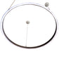 Meyda Lighting Anillo Halo 42" LED Florence Walnut Pendant Light With White Statuario Idalight Shade