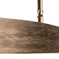 Meyda Lighting Anillo Halo 42" LED Florence Walnut Pendant Light With White Statuario Idalight Shade