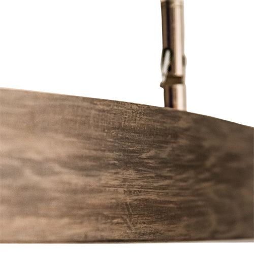 Meyda Lighting Anillo Halo 42" LED Florence Walnut Pendant Light With White Statuario Idalight Shade