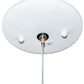 Meyda Lighting Anillo Halo 42" LED Florence Walnut Pendant Light With White Statuario Idalight Shade