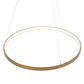 Meyda Lighting Anillo Halo 48" LED Brass Tint Pendant Light With White Statuario Idalight Shade