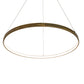 Meyda Lighting Anillo Halo 48" LED Brass Tint Pendant Light With White Statuario Idalight Shade