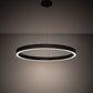Meyda Lighting Anillo Halo 60" LED Timeless Bronze Pendant Light With Statuario Idalight Shade