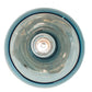 Meyda Lighting Anjou 8" Brushed Champagne Mini Pendant Light With Blue Shade Glass