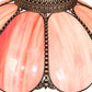 Meyda Lighting Annabelle 18" Pink Iridescent Shade Glass