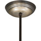 Meyda Lighting Annacostia 42" 9-Light Antique Brass Chandelier With White Fabric Shade
