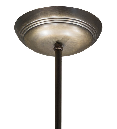 Meyda Lighting Annacostia 42" 9-Light Antique Brass Chandelier With White Fabric Shade