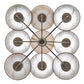 Meyda Lighting Annacostia 42" 9-Light Antique Brass Chandelier With White Fabric Shade