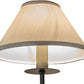 Meyda Lighting Annacostia 8" Antique Brass Wall Sconce With White Fabric Shade