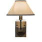 Meyda Lighting Annacostia 8" Antique Brass Wall Sconce With White Fabric Shade
