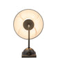 Meyda Lighting Annacostia 8" Antique Brass Wall Sconce With White Fabric Shade