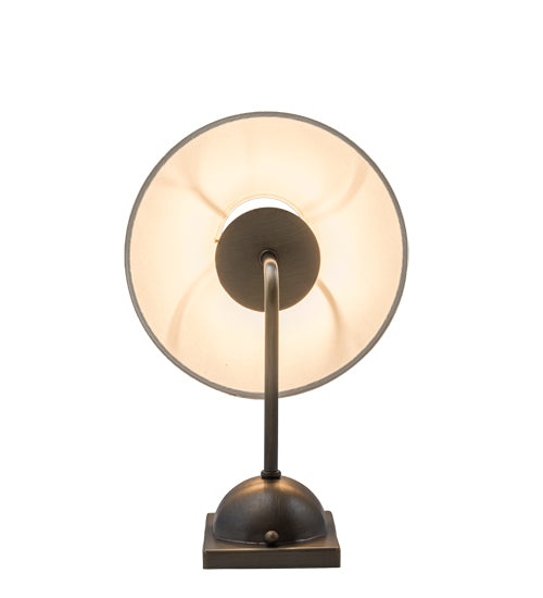 Meyda Lighting Annacostia 8" Antique Brass Wall Sconce With White Fabric Shade